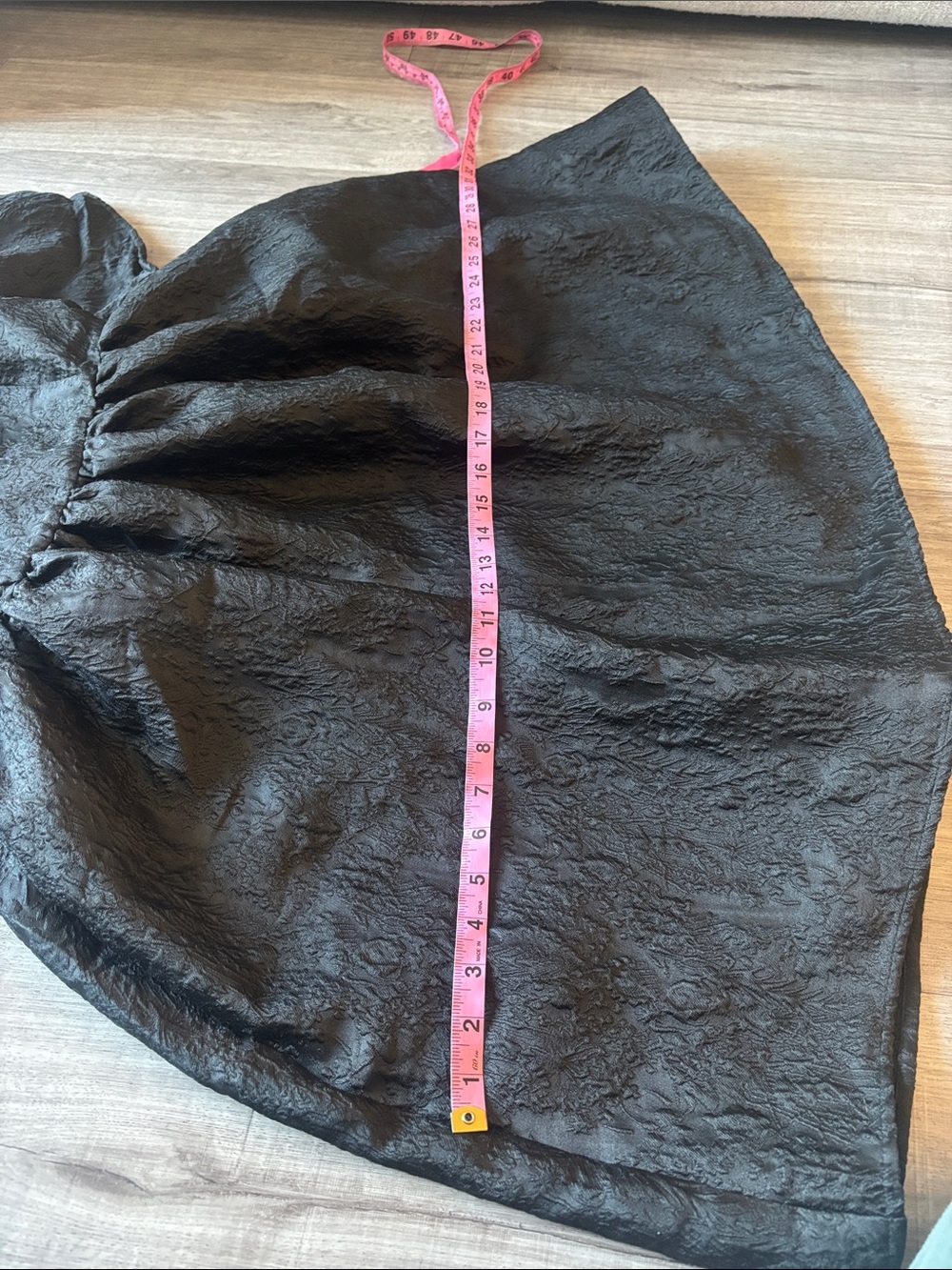 Joe Fresh x Jessi Black Textured Puff-Sleeve Babydoll Dress - Picture 8 of 8